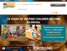 Tablet Screenshot of crossingborderspreschool.com